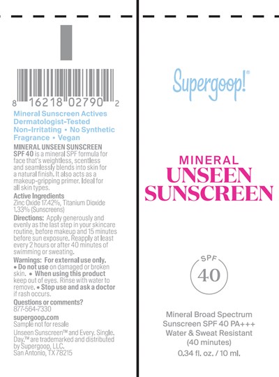 Tube (Mineral Unseen Sunscreen 10ml Tube)